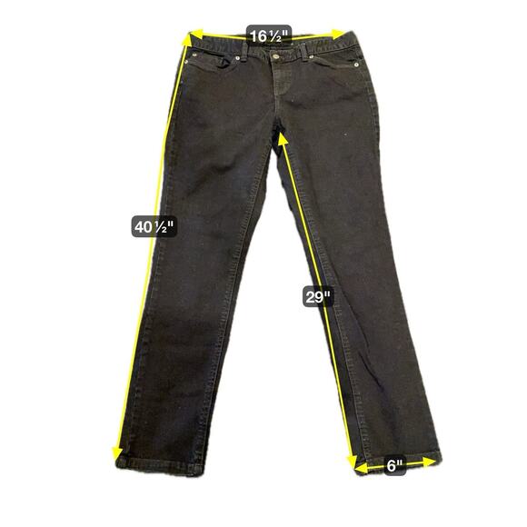 Mossimo Women's Skinny Jeans Premium Denim Black W34 - Picture 3 of 16